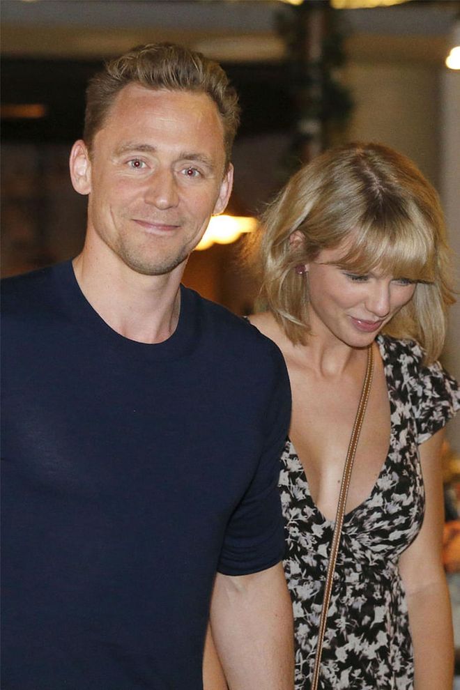 Perhaps the only surprise bigger than Swift's breakup from Calvin Harris (whom she dated for 15 months) was the news that she started dating Tom Hiddleston weeks later. The internet literally broke when those photos of her and the British actor cuddling on the beach surfaced, and fans followed closely as they traveled to the U.K., celebrated the 4th of July and attended Selena Gomez concerts together. They ended their romance in September, but #Hiddleswift lives on.