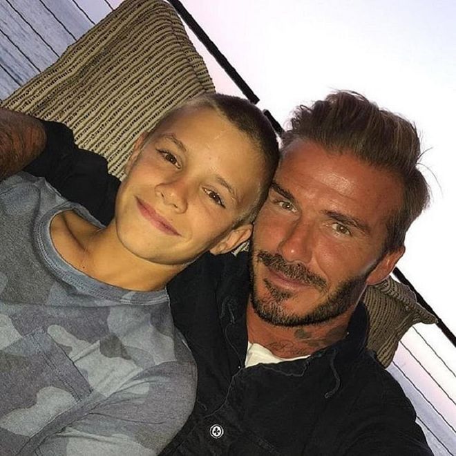 "Happy Father's Day to the best dad in the world❤️❤️ thank you for always being there for me❤️" Photo: @romeobeckham
