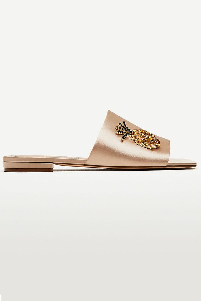 These embellished sliders are made for summer weddings.
Silk sliders, £49.99
