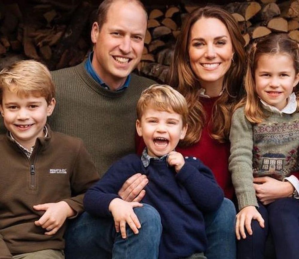 Prince William, Kate Middleton, And The Kids Are All Smiles In Their New, Rustic 2020 Holiday Portrait