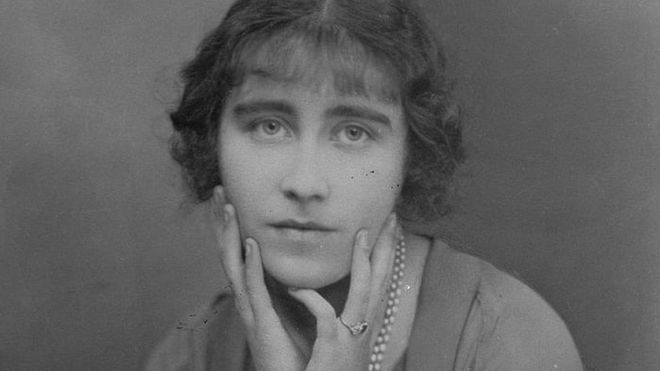 Lady Elizabeth Bowes-Lyon (also known as the Queen Mother) was given a sapphire and diamond ring by the Duke of York—which you can see in this sweet black and white photo taken at the time of her engagement. She eventually started wearing a pearl ring on her wedding finger, surrounded by diamonds.

NB: It should be noted that sapphire and diamonds are something of a British royal tradition. See: Kate Middleton, Princess Diana, and Princess Anne. Photo: Getty 