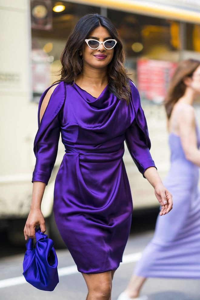 Priyanka Chopra wore Vivienne Westwood in Midtown, New York City. Photo: Getty