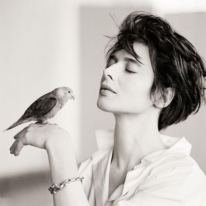 Isabella Rossellini, Bird, New York. Photo: Matthew Rolston 