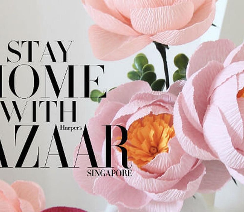 Stay Home With BAZAAR How To Make Paper Peonies - Featured