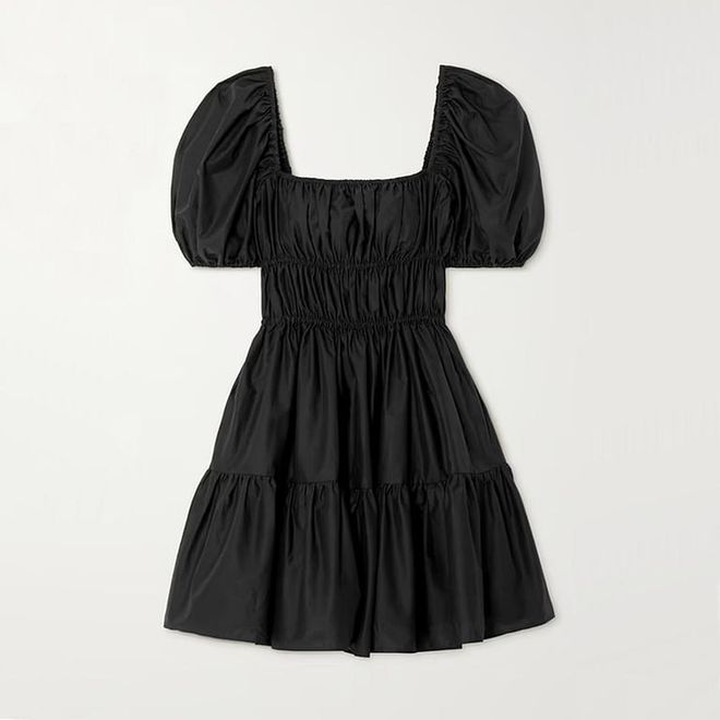 Shirred Organic Cotton-poplin Mini Dress, $449, Matteau at Net-a-Porter
