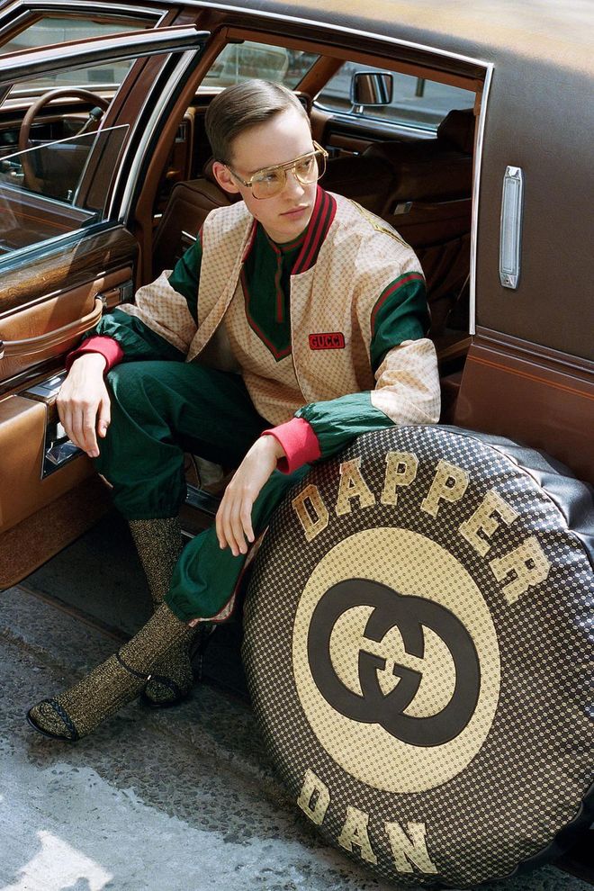 Featuring an astounding 300+ pieces, the Gucci x Dapper Dan collection includes everything from apparel to shoes, eyewear, leather bags, hats and more. Photo: Ari Marcopoulos/Gucci x Dapper Dan
