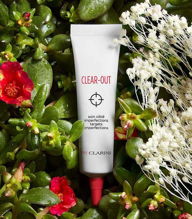 My Clarins CLEAR-OUT Targets Imperfections, $30, Clarins