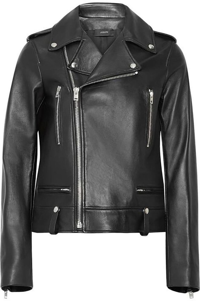 Joseph moto jacket, $1,595, net-a-porter.com.