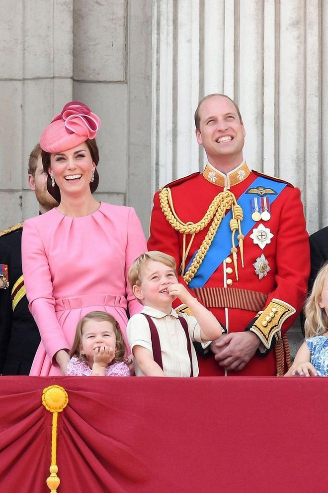 At the Trooping the Colour in London. Photo: Getty 
