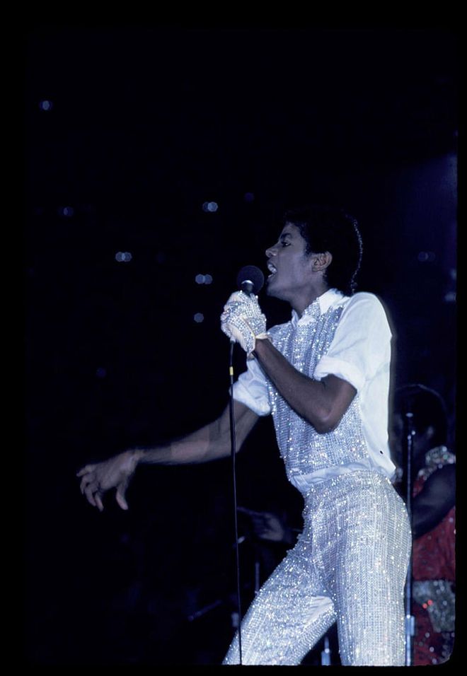 Touring with the Jackson 5 in 1981. Photo: Getty 