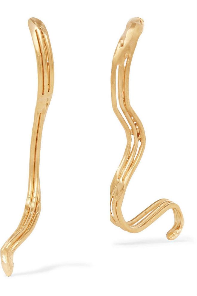 La Selva Oscura gold-plated earrings, SGD$544.52