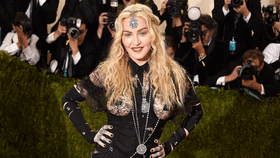 Madonna And Her Twins Match In Blue D&G Looks For The Singer’s Birthday In Sicily