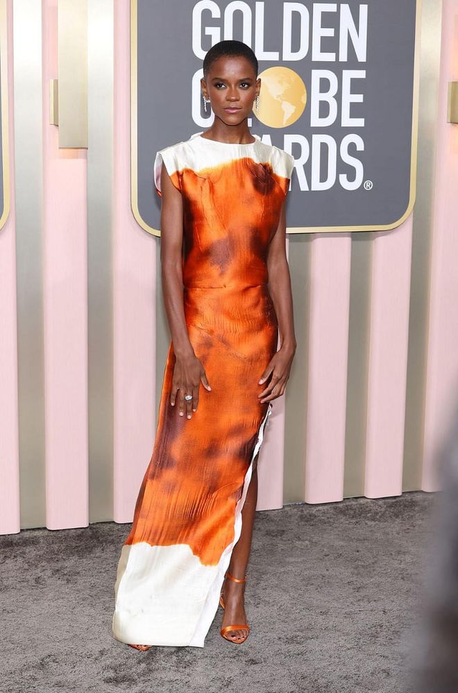 Letitia Wright in Prada, from the Spring 2023 collection. (Photo: Monica Schipper)