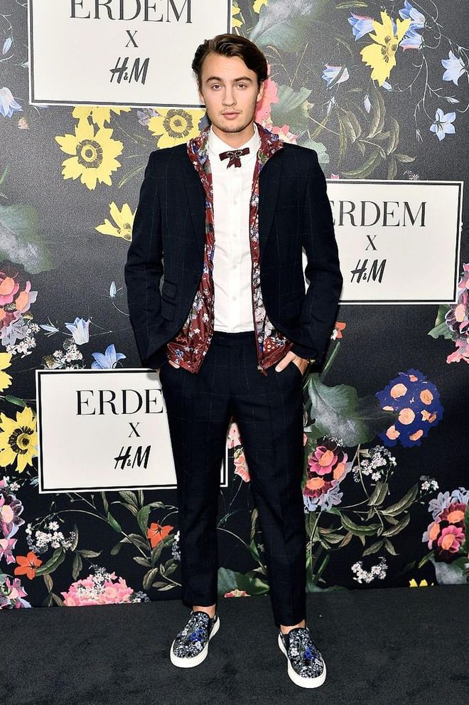 LOS ANGELES, CA - OCTOBER 18:  Brandon Thomas Lee at H&amp;M x ERDEM Runway Show &amp; Party at The Ebell Club of Los Angeles on October 18, 2017 in Los Angeles, California.  (Photo by Stefanie Keenan/Getty Images for H&amp;M x ERDEM)