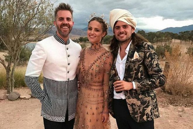 October 2016 Glee actress Dianna Agron married Mumford & Sons' Winston Marshall in a gorgeous Moroccan ceremony wearing a non-traditional, embellished Valentino dress
