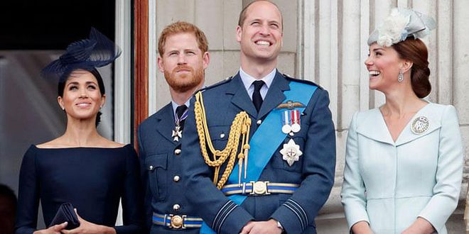 To mark the Royal Air Force's 100th anniversary, members of the royal family—including the Duke and Duchess of Cambridge and the Duke and Duchess of Sussex—stepped out for the celebrations. While both Kate and Meghan looked regal in Alexander McQueen and Dior looks, the Fab Four shared some laughs as they watched the flypast on the balcony of Buckingham Palace.