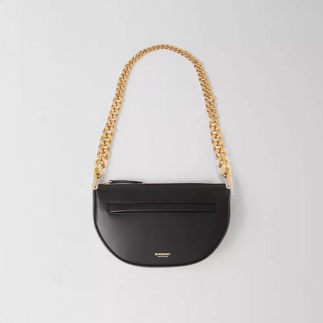 Mini Leather Zip Olympia Bag, S$2,390, Burberry