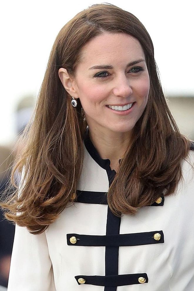 The Duchess' long layers adds lots of pretty volume. Photo: Getty 