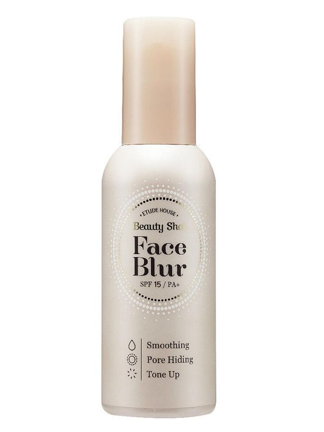 To create the appearance of refined and smooth skin, apply a layer of Face Blur cream before makeup. Like a filter on your camera, the lightweight cream covers pores and bumpy skin so it looks smooth and flawless. Pores appear diminished and the complexion is brightened, creating the perfect base for makeup application. Bonus points? It keeps foundation looking fresh and radiant all day long. 

Photo: Courtesy