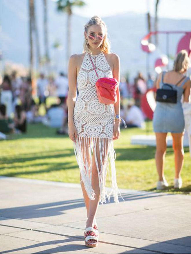 Attending Day 1 of Coachella on April 12, 2019. Photo: Getty