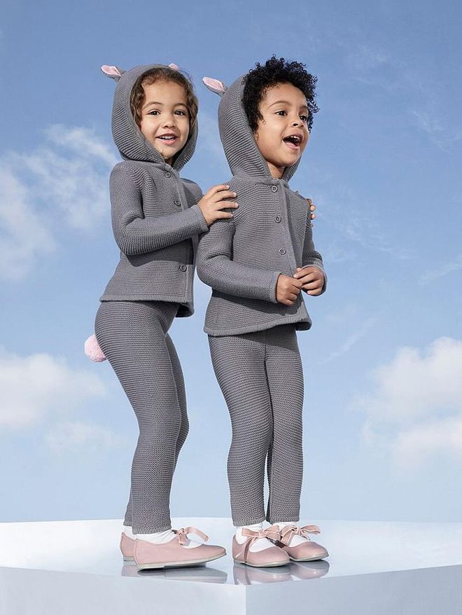 Toddler Girls' Gray Bunny Jacket and Pant Set, $38. Photo: Target 