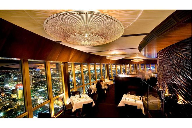 With sweeping views of the Sydney skyline, 360 Bar & Dining at the top of the Sydney Tower is a 'rooftop' you won't want to miss. With dark wood finishes and soft light sculptures, the mood sets itself as you dine on a 2-3 course meal of everything from oysters to handmade tagliatelle. Photo: 360 Bar