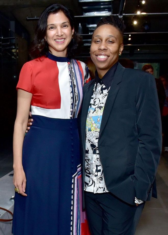 NEW YORK, NY - MAY 04: Radhika Jones, Filmmaker Lena Waithe attends the Prada Resort 2019 fashion show on May 4, 2018 in New York City.  (Photo by Sean Zanni/Getty Images)