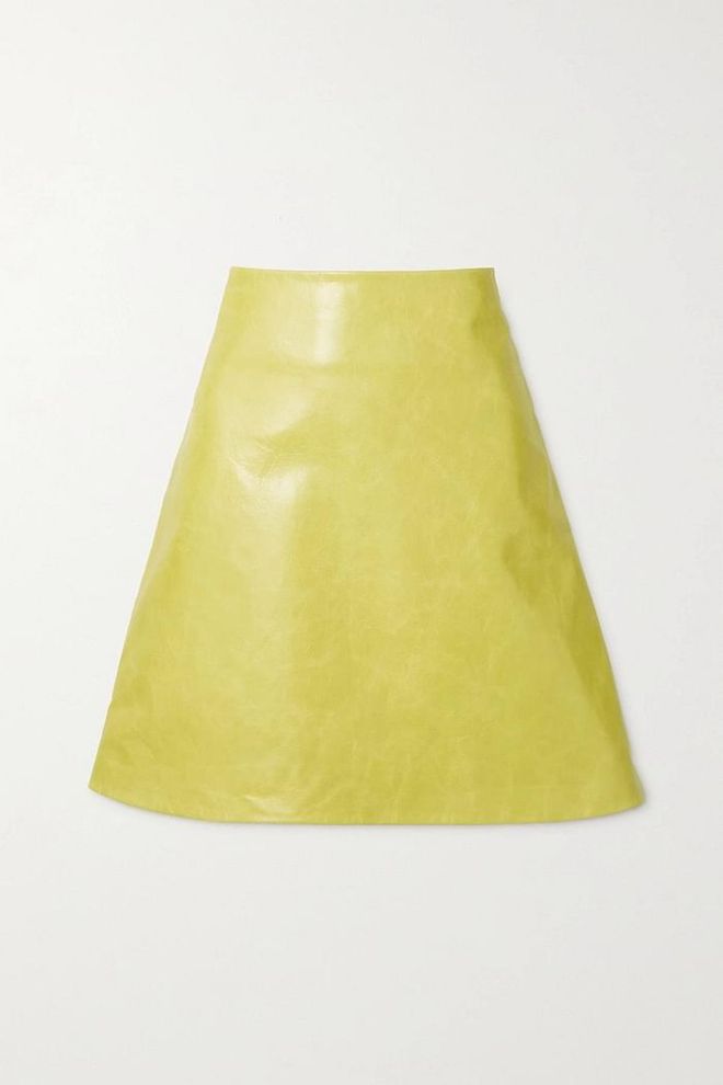 Marcia Leather Skirt, $1,835, Maximilian at Net-a-Porter