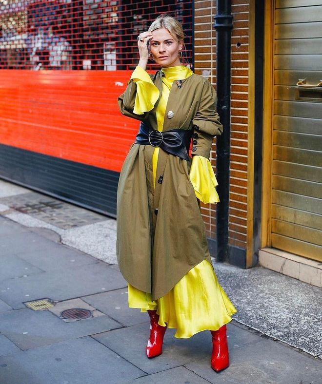 Not only is it the colour of the season, but Mango's silky yellow dress is bang on trend with it's subtle ruffling too, so it's no wonder fashionistas everywhere are snapping it up.
