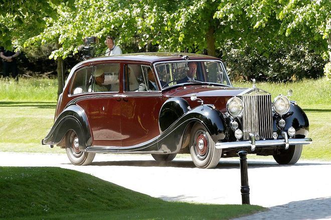 Meghan Markle is seen leaving Cliveden House Estate by car ahead of her wedding to Prince Harry at Windsor Castle