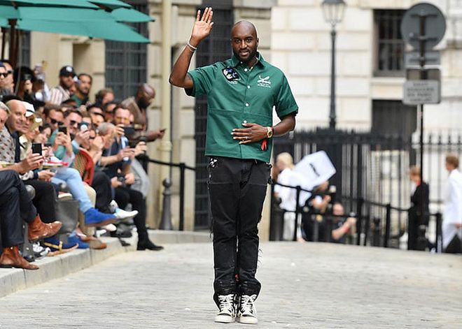 American CEO of Milan-based fashion label Off-White, Virgil Abloh replaced British designer Kim Jones at Louis Vuitton for the French fashion empire’s men’s collections in 2018. He is the House’s first black designer. 