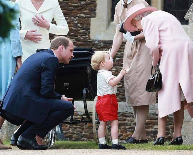 The Queen attended Charlotte's christening in 2015.
Photo: Getty