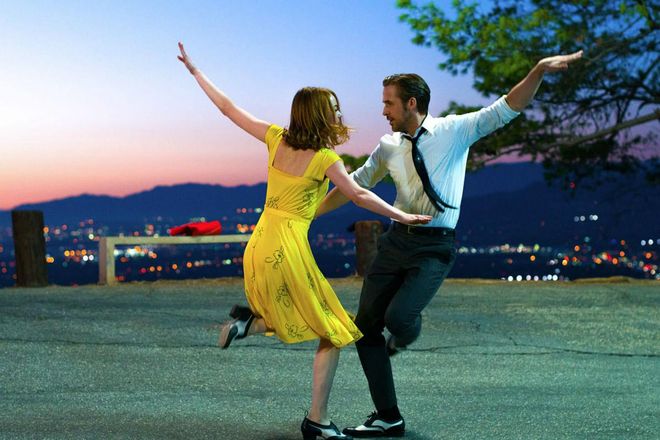 Now's a better time than ever to catch Oscar bait La La Land before it tap dances out of local theaters. Created as a "modern musical" by director Damien Chazelle, the L.A.-based musical follows an aspiring actress (Emma Stone) and a traditionalist jazz musician (Ryan Gosling) as they struggle to hit the big time, but adorably hit it off. Photo: Courtesy of Summit Entertainment