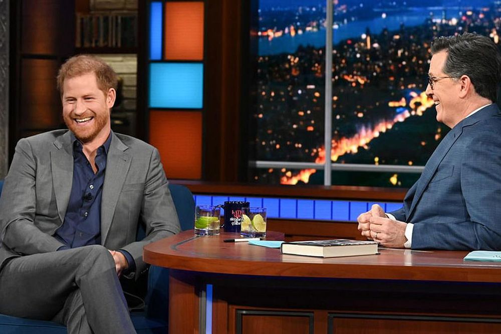Prince Harry on The Late Show