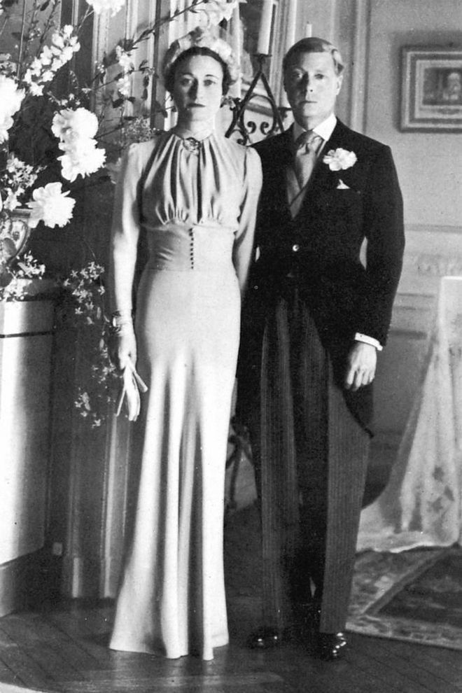 This couple's controversial love affair began in 1931, when the two met under peculiar circumstances. Simpson was friendly with the future King's mistress, Lady Furness, who asked Wallis to chaperone her weekend with Edward at her country estate, Burrough Court. Edward and Lady Furness continued their relationship until 1934, during which he and Wallis continued to bump into one another.

When Lady Furness was out of town in 1934, Edward and Wallis got together. Due to her common status, Edward abdicated the throne to marry Wallis in 1936, although she was still married to her second husband at the time. Photo: Getty