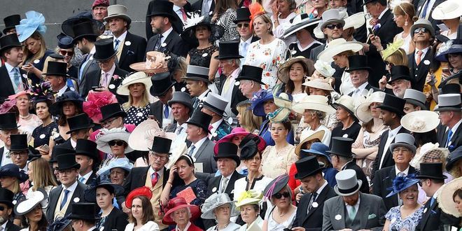 Hats are a must at the high-society event.
Photo: Getty