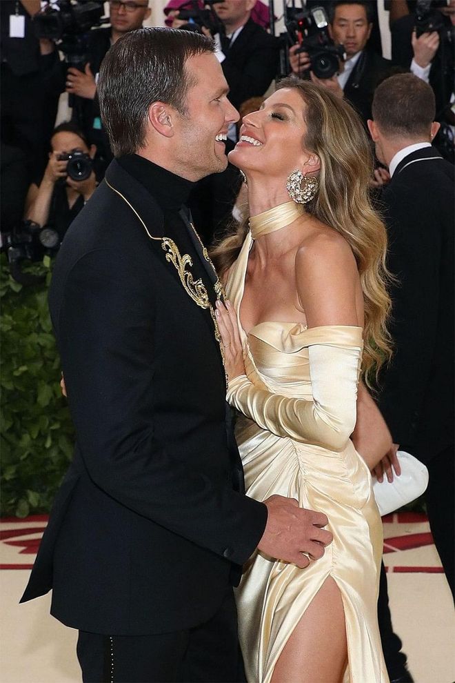 Honestly, you can’t blame Gisele Bündchen and Tom Brady (together since 2007) for being so touchy in public—the duo is arguably the hottest couple of all time. For Bündchen and Brady, the 2018 Met Gala was the perfect spot for a hefty dose of PDA. Photo: Getty