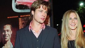 Brad Pitt and Jennifer Aniston (Photo: Lucy Nicholson/Getty Images)