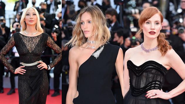 From left: Park Soo Joo, Anja Rubik and Jessica Chastain (Photos: Getty Images)