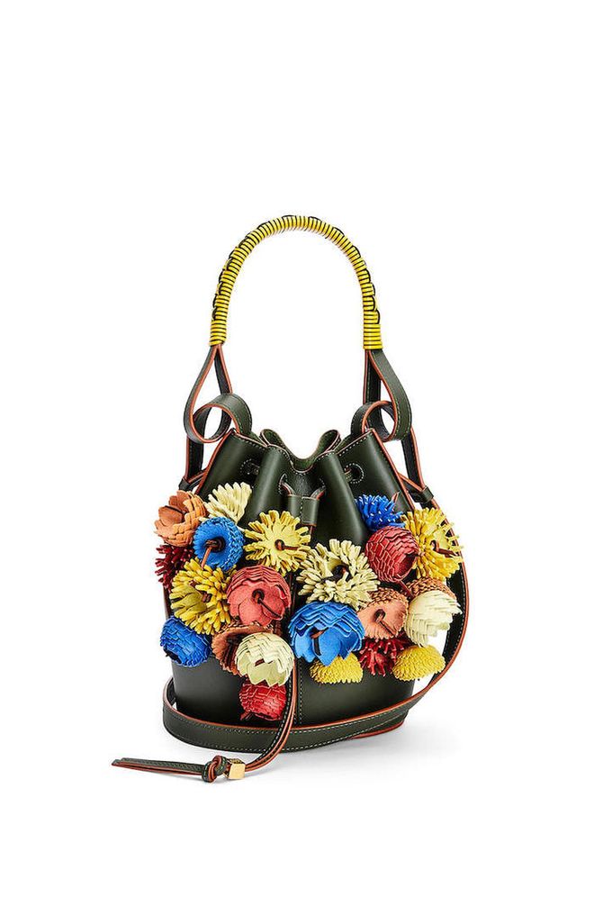 Small Flowers Balloon Bag In Classic Calfskin, $5,100, Loewe