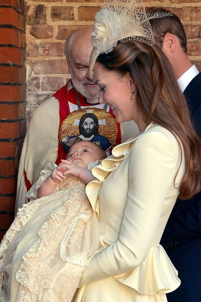 Kate with Prince George in October 2013.

Photo: Getty
