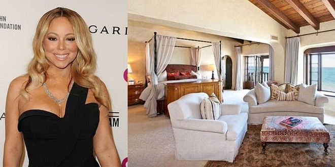 mariah Carey spent a month relaxing with her family in this four-bedroom home on Malibu's "Billionaire's Beach" over the summer. $10,000 a night may sound like a lot, but you can't put a price on calling David Geffen and Charlize Theron you neighbours!