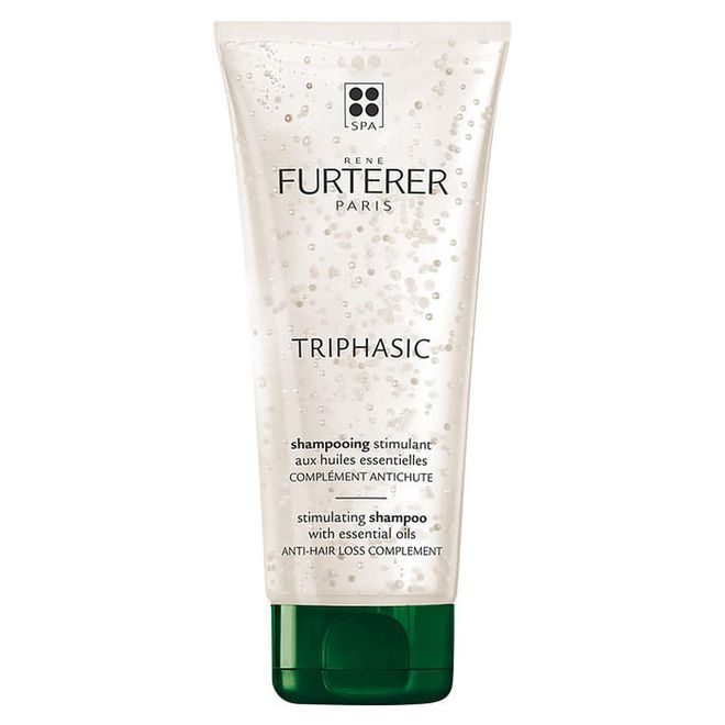 Fine hair has a tendency to go flat and limp. This shampoo promotes hair growth and vitality with ATP and natural Pfaffia extract, while nourishing and boosting shine with microbeads of essential oils.

Triphasic Stimulating Shampoo with Essential Oils, $39.90, René Furterer