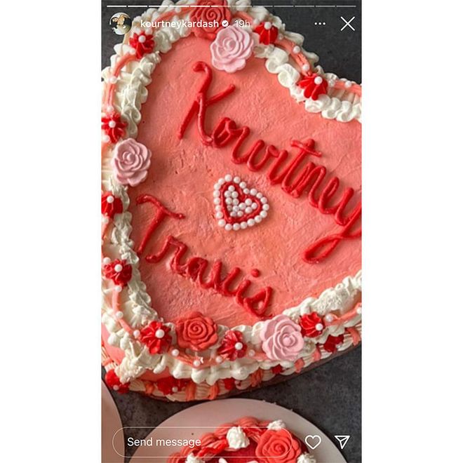 Kourtney Kardashian and Travis Barker's First Valentine’s