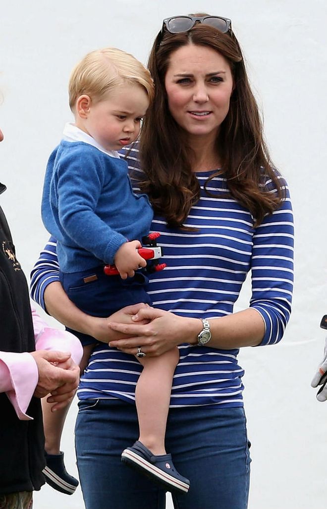 According to Kate Middleton, George is the reason their kids had to stay home when she and William traveled to India. “Because George is too naughty," she said. "He would be running all over the place. The next time we come we will definitely bring them.” Photo: Getty