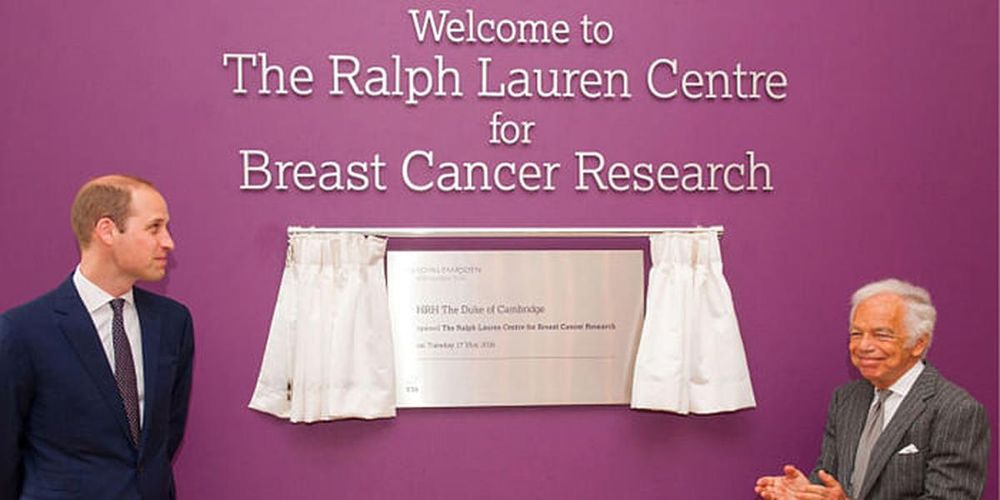 The Duke Of Cambridge Opens The Ralph Lauren Centre For Breast Cancer Research