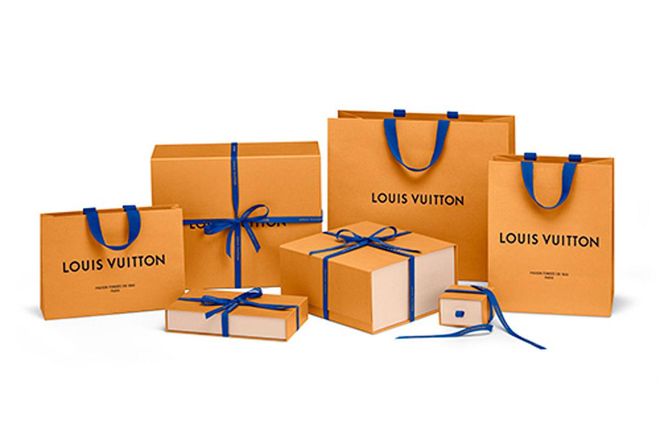 Louis Vuitton recently changed its packaging from brown to this rich yellow shade, inspired by the colour of the trimmings of its classic bags. 