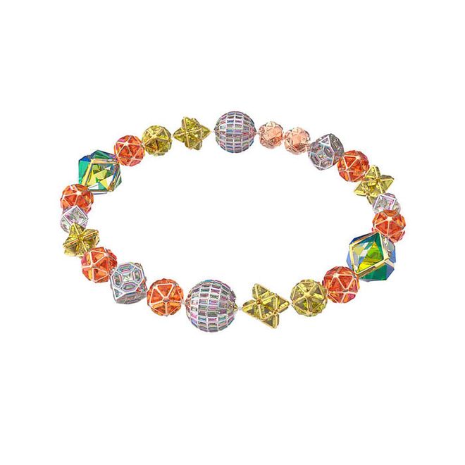 The Curiosa bracelet with various shapes of composite crystals (Photo: Swarovski)