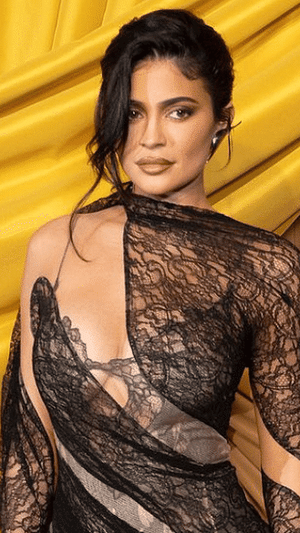 Kylie Jenner Wears A Deconstructed Lace Jumpsuit Gown In Paris