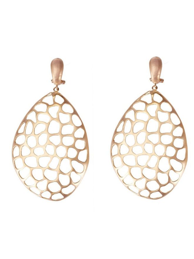 Singapore Jewellery Designer Marilyn Tan's gold plated Bronze Light clip earrings